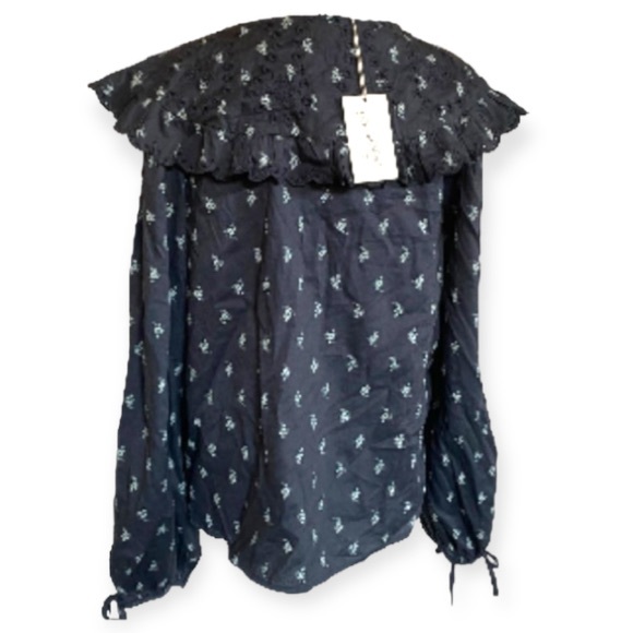 Universal Thread Balloon Long Sleeve Embroidered Button-Down Shirt Size XSMALL - Picture 5 of 13